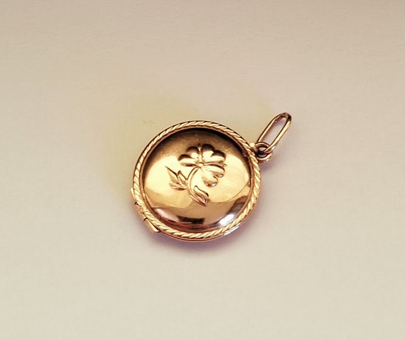 Золото 583 пробы, медальон СССР, кулон