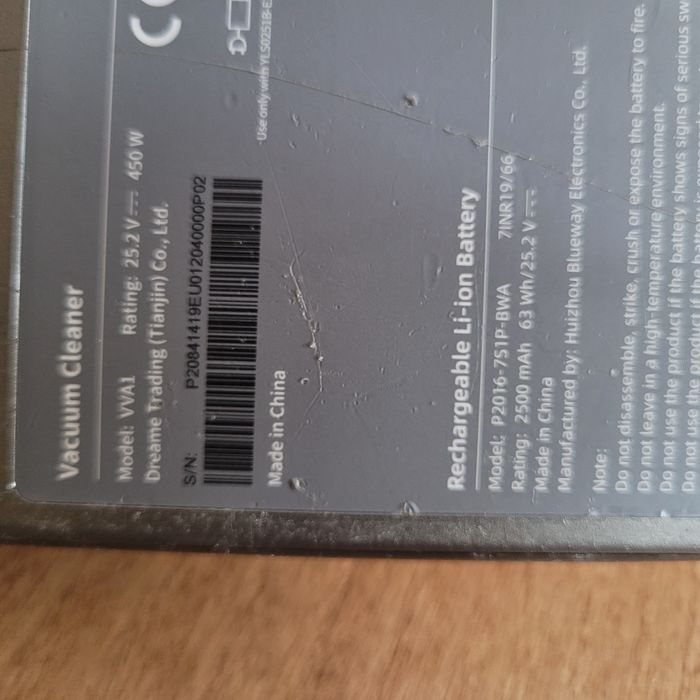 Originalna bateria odkurzacza dreame v11