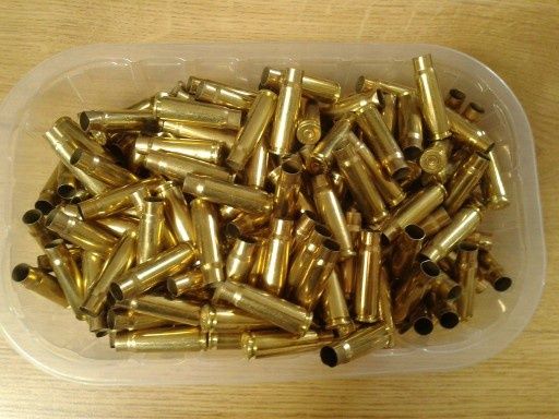 Łuski GECO 7,62x39 raz strzelone.
