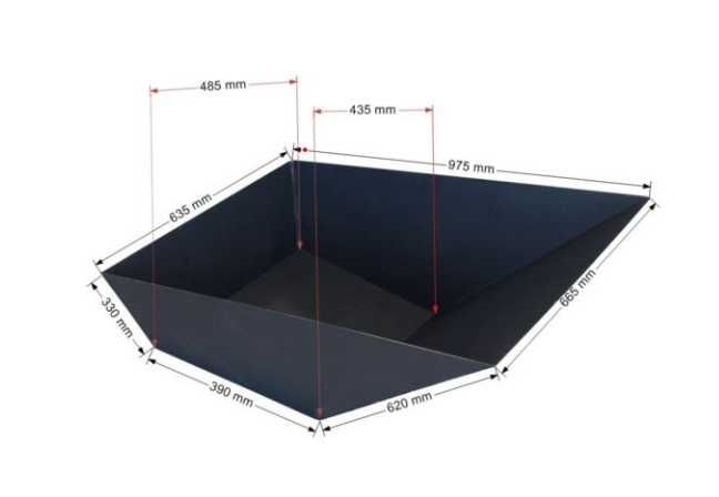 Pojemnik taczki grubość blachy 2.0mm pojemność 140L