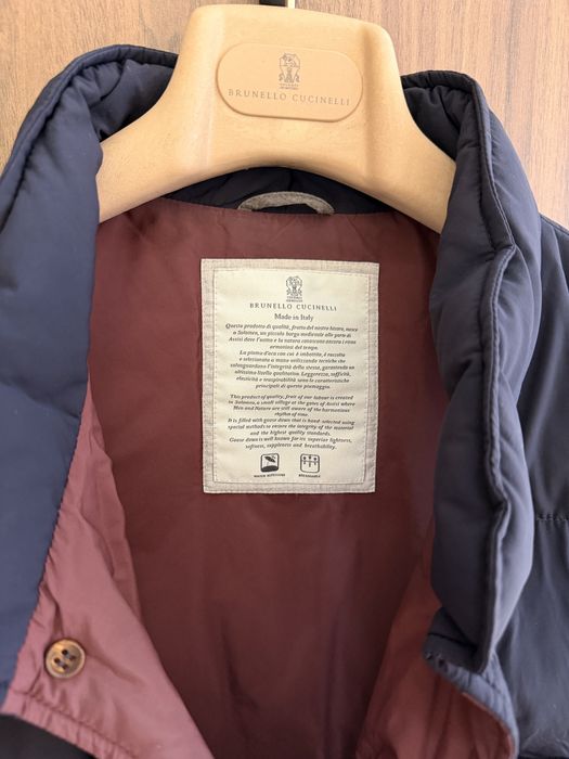 Жилетка мужская пуховая  Brunello Cucinelli оригинал