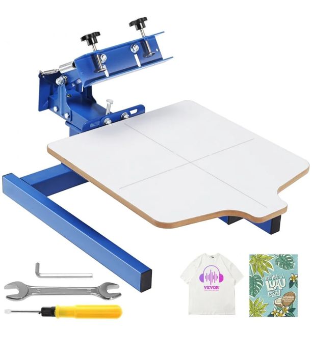 Máquina serigrafia e duas molduras de alumínio