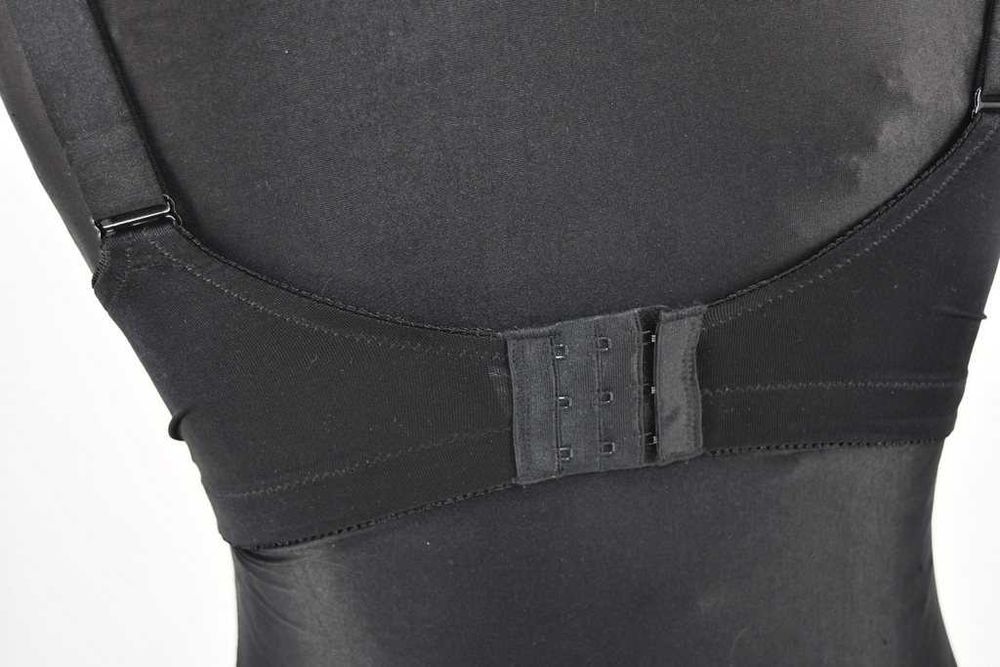 Biustonosz odciążający bez fiszbinów Bonprix 90E czerwone hafty kwiaty