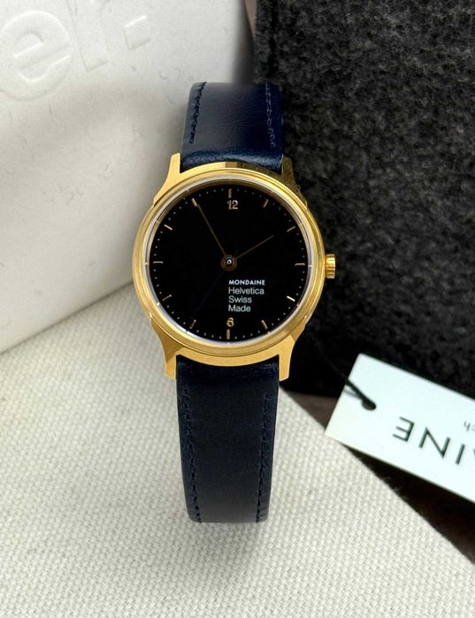 Relógio Mondaine Helvetica No1 Azul – Novo (Swiss Made)