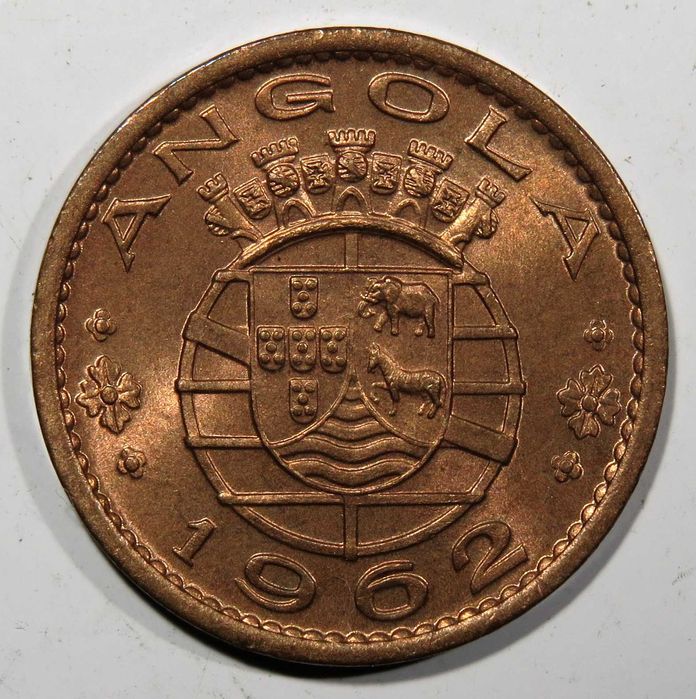 Angola Portuguesa - 2,5 Escudos 1967 e 20 Centavos 1962 - Soberbas