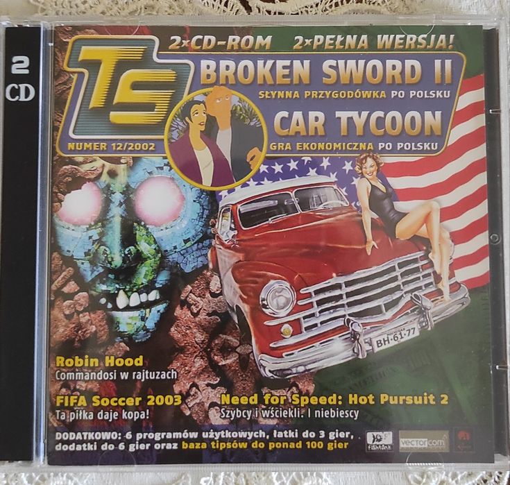 Broken Sword 2 oraz Car tycoon gry na PC