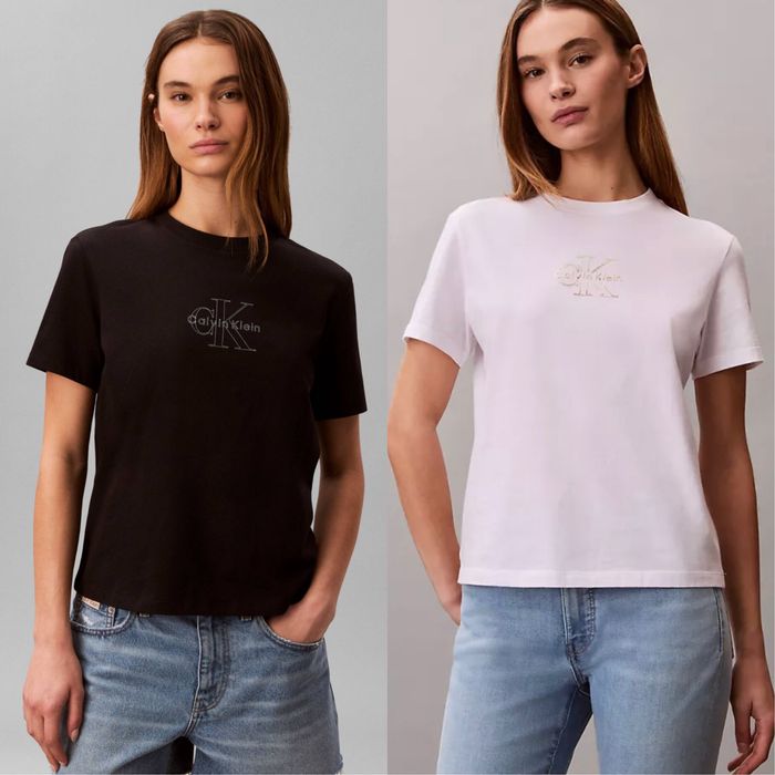 Оригінальна футболка Calvin Klein Foil Monologo Graphic Classic