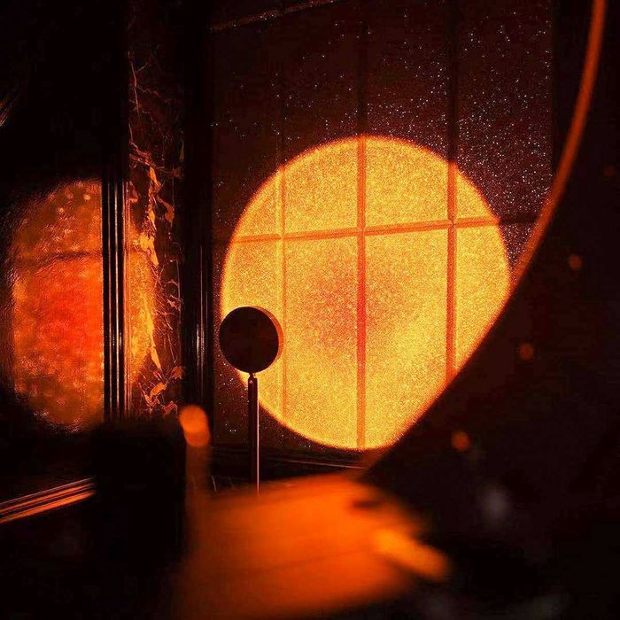 Candeeiro de pé moderno, candeeiro de noite para salão (pôr-do-sol)