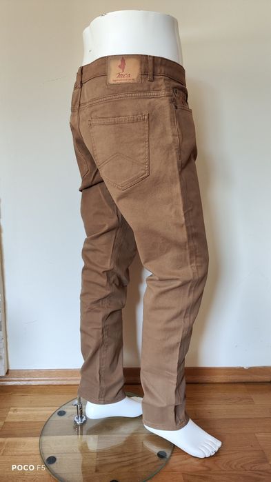 MCS ex Marlboro Classics rude spodnie materiałowe rozm 36 jak 38/32