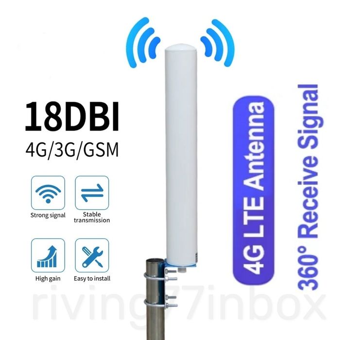 Наружная Всенаправленная Антенна 4G LTE MIMO до 18dBi