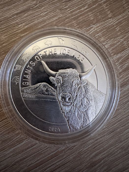 Срібні монети «Гіганти Льодовикового періоду на Землі"