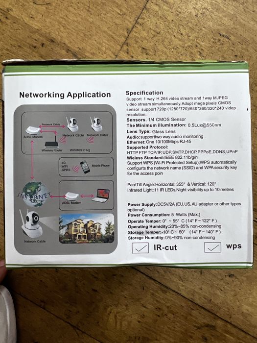 Câmara vigilância CCTV Wi-fi - Novo