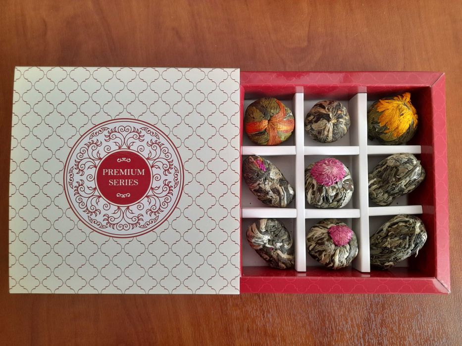 Подаруноквий набір Зв'язаного чаю Premium Series Асорті №1 - 9 шт в наборі