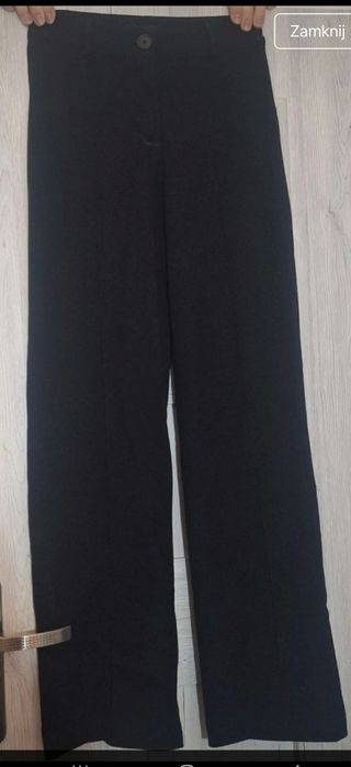 Czarne spodnie damskie eleganckie