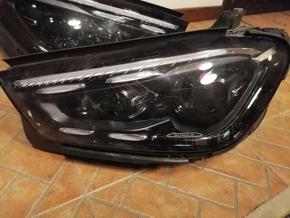 Farol Mercedes Gle w167 c167 ótica óptica Led multibeam