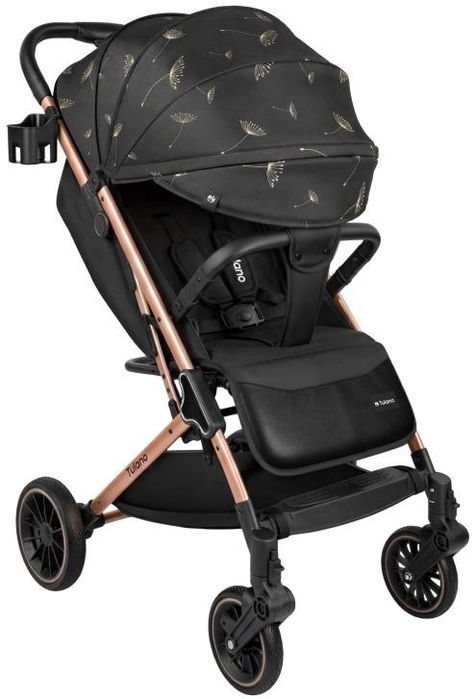 Carrinho de Bebê Lagos 35 (Preto/Dourado) - TULANO