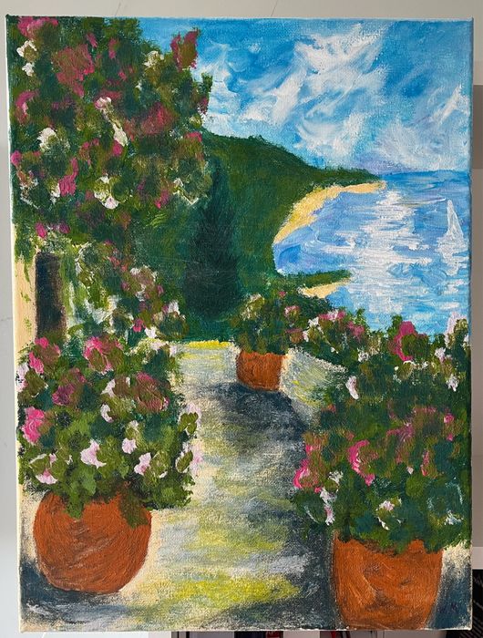 Ręcznie malowany obraz akrylowy 40x30 cm