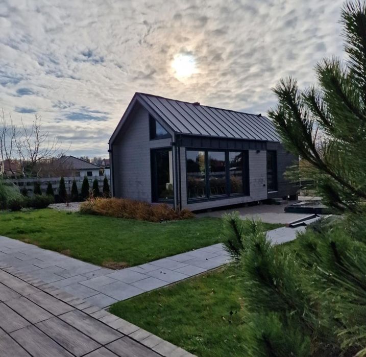 Domek mobilny drewniany szkieletowy stodoła antresola