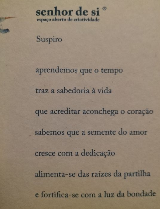 Peça decorativa - Senhor de Si - Suspiro e Luares - trabalho artesanal