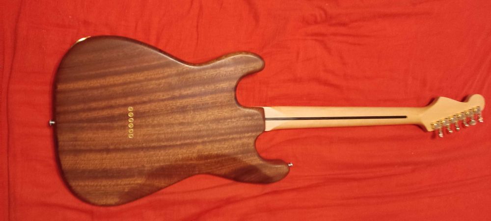 Gitara lutnicza superstrat mahoń klon hardtail rewelacyjny dżwiek