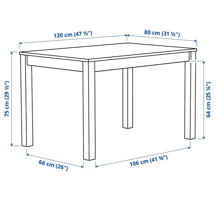 Mesa fixa modelo alhult ikea
