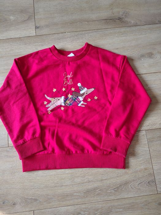 Bluza czerwona z motywem świątecznym