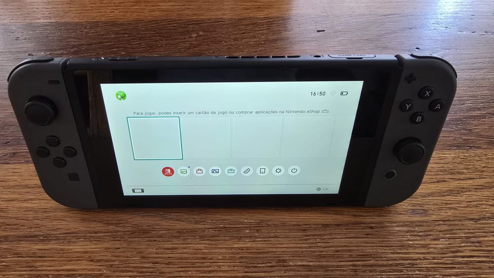 Nintendo Switch cinza como nova + capa original Nintendo