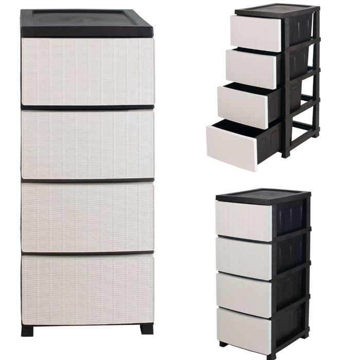 Пластмассовый органайзер, шкaфчик на 4 яруса для школьных принадлежнос