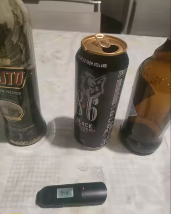 Bafómetro Digital - Deteção de Álcool sem Contacto com LCD novo