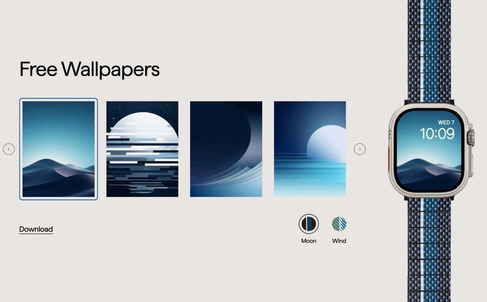 ремінець Pitaka Poetry Things Chroma Carbon Apple Watch Moon ремешок