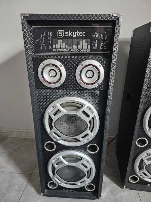 Zestaw muzyczny dla DJ - wzmacniacz, kolumny, oświetlenie - 1200W