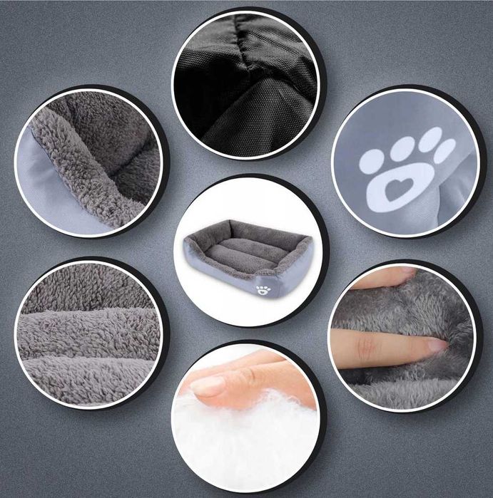 Legowisko dla psa kota 60x45 L kanapa sofa poduszka kojec wodoodporny4