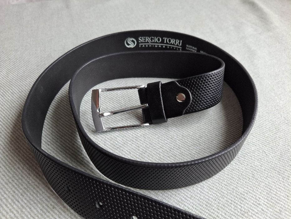 Ремінь чоловічий натуральна шкіра Sergio Torri
