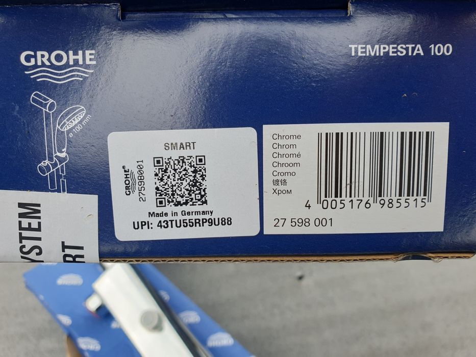 Bateria termostatyczna Grohe 1000+ zestaw prsznucowy . Ostatni