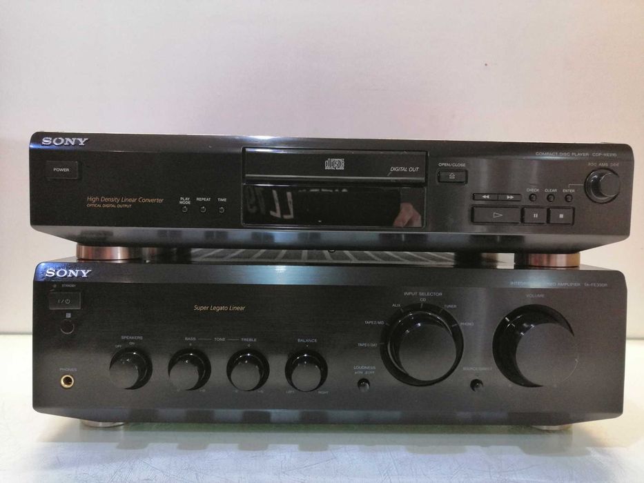 Wzmacniacz SonyTA FE 330 R+CDP XE 210 +pilot