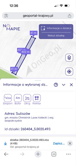 Pole orne 1,64 hektara