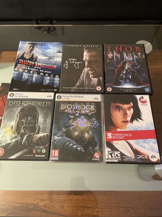 Mirrors Edge Zestaw 6 DVD Filmy i Gry