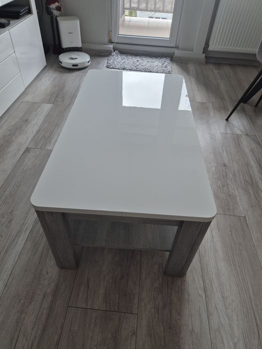 Stolik kawowy,stolik szary z białym blatem FLOT 12 ,Agata meble , st