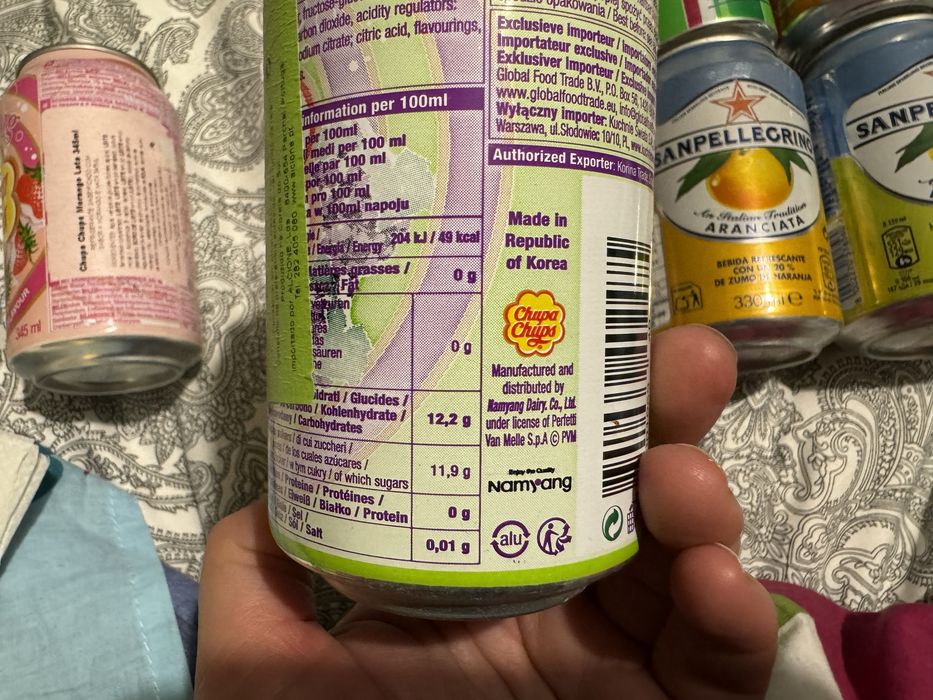 Lote de 10 Latas vazias: Chupa-Chupps; Candy Can e outras