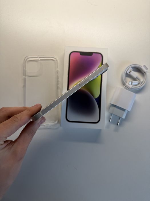 iPhone 14 128gb biały bateria 100% komplet