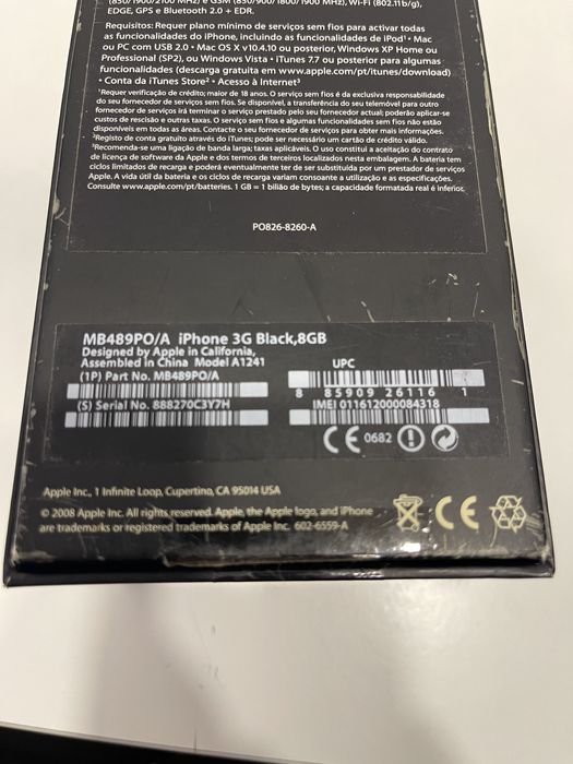 Iphone 3G 8gb em Caixa .