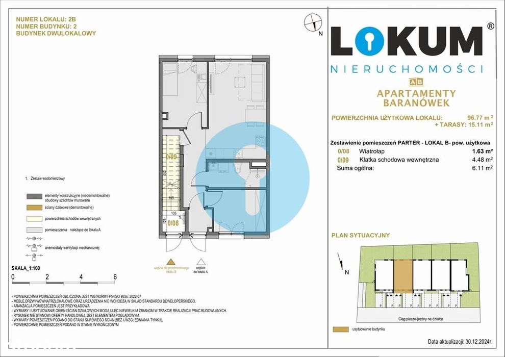 Apartament 4 pokoje - 96,77 m2