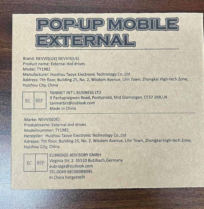 Zewnętrzny napęd CD DVD USB 3.0 Typ-C DVD  przenośny nagrywarka