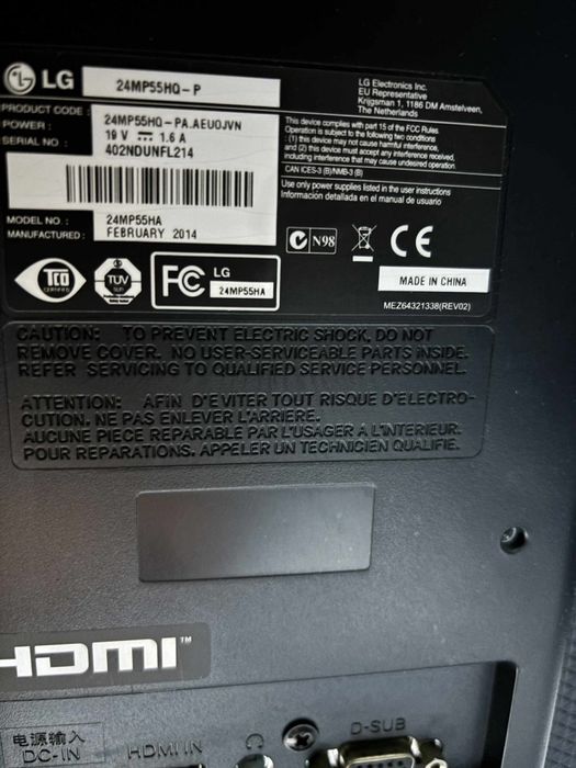 Monitor 24 cale LED 1920 x 1080 (FullHD)