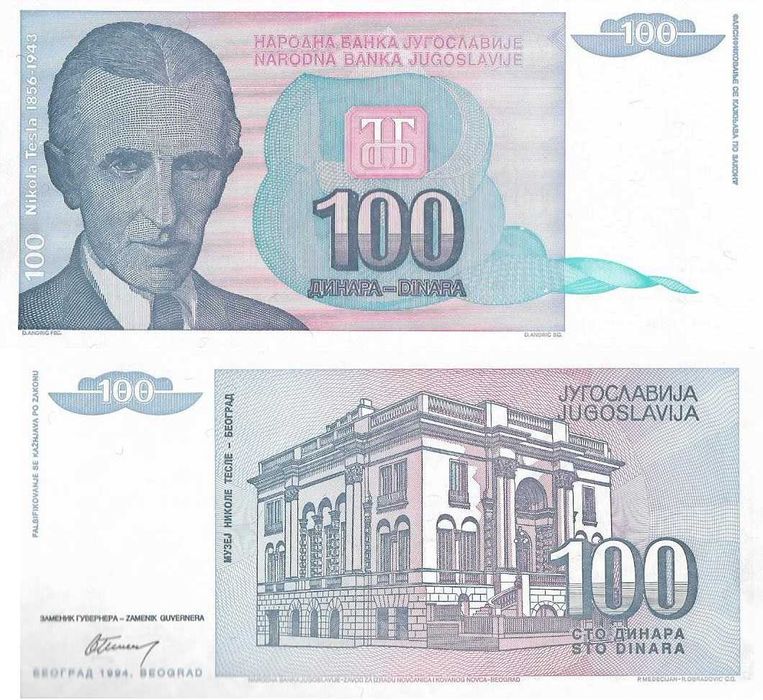 Jugoslávia - - - - - Notas