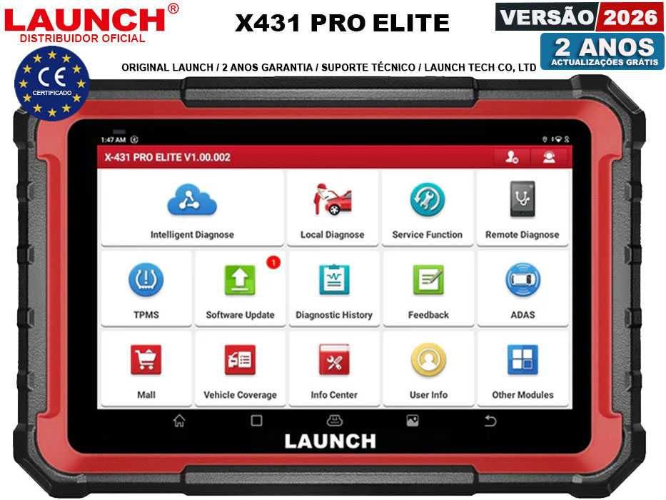 Launch X431 PRO ELITE Máquina Diagnostico OBD Profissional (NOVO)