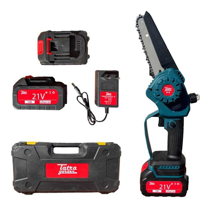 Акумуляторна міні-ланцюгова пила Tatra Garden MSA 21BL з 2 АКБ  і ЗП