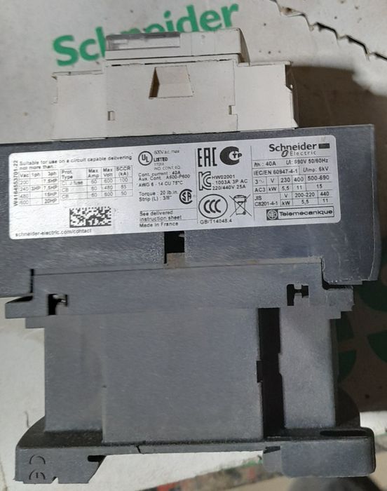 Контактор Шнайдер LCD50AM.7AP, LC1D25F7, КМИ 49512