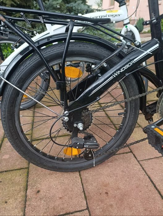 Rowery składane Bergsteiger 20" – miejskie, Czarny / Biały