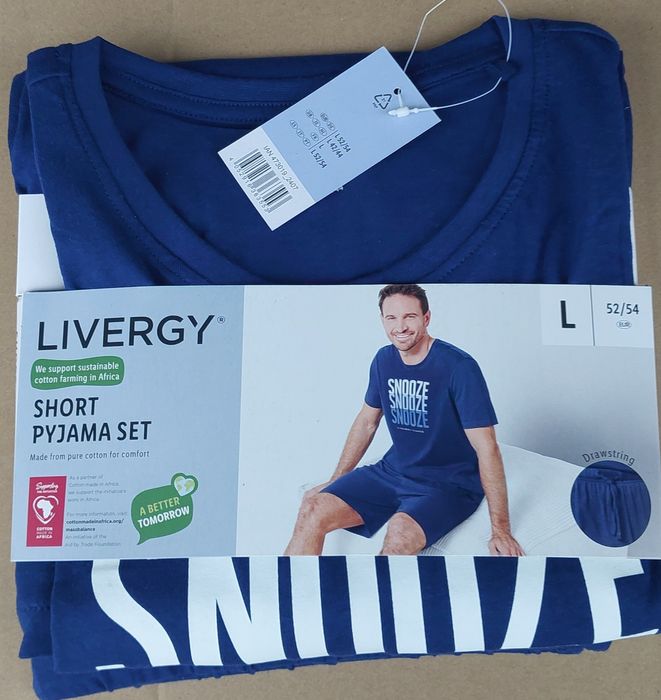Nowa letnia piżama męska Livergy L 52/54
